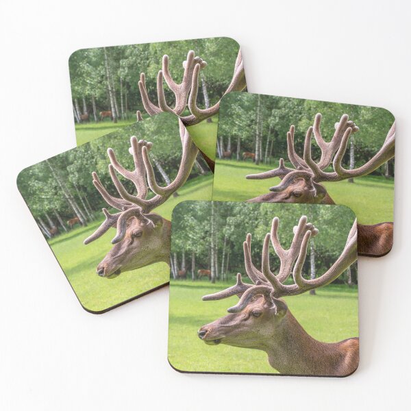 Item preview, Portrait of a majestic red deer designed and sold by AlbertMi.