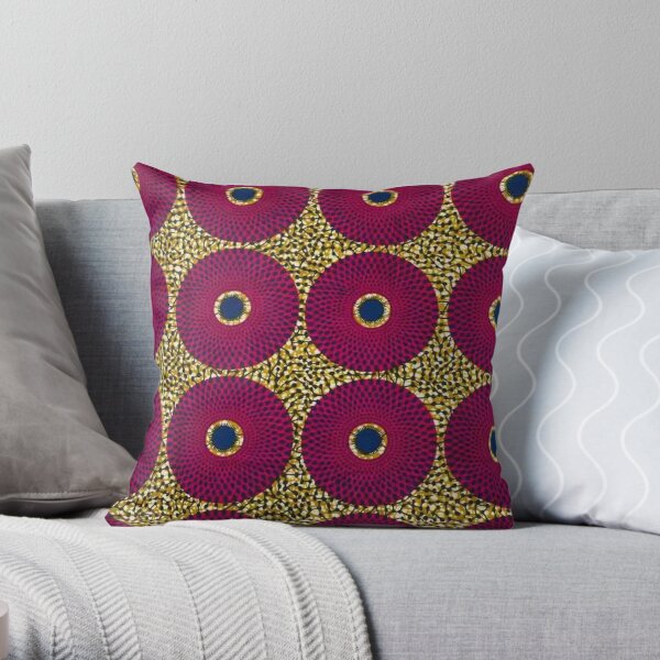 Africa fabric Throw Pillow