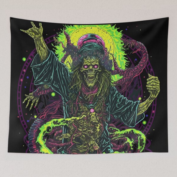 Item preview, Rock On Psychedelic Evil Demon. Heavy Metal Series. designed and sold by designmadeasy.