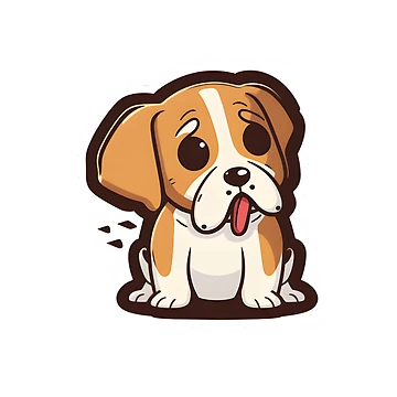 Artwork thumbnail, Angry Dog Notebook Sticker by Rinomano