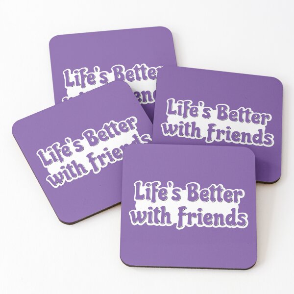 Item preview, Life is better with friends - purple life motto designed and sold by Harlake.