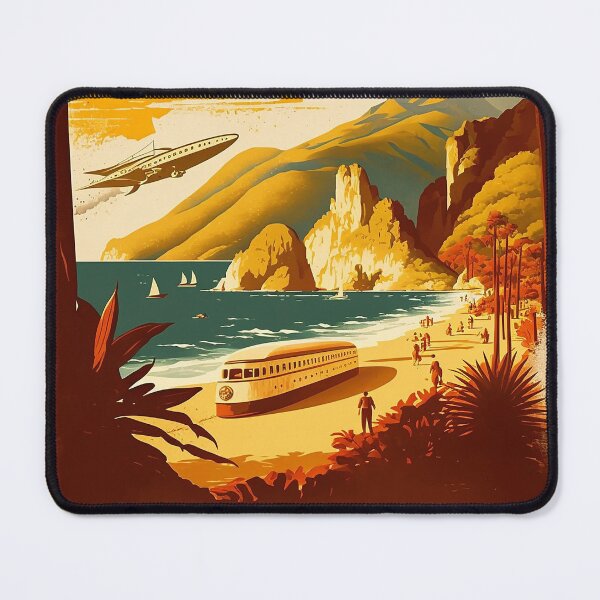 Item preview, Montenegro Coastline Vintage Travel Art Poster designed and sold by OldTravelArt.