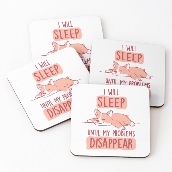 Item preview, I Will Sleep Until My Problems Disappear - Cute Lazy Dog Gift designed and sold by EduEly.