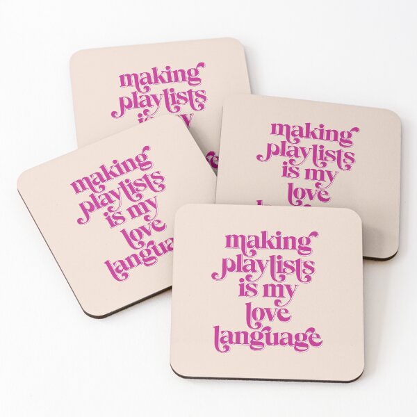 Item preview, Making Playlists is My Love Language Pink Music Lover designed and sold by dailycake.