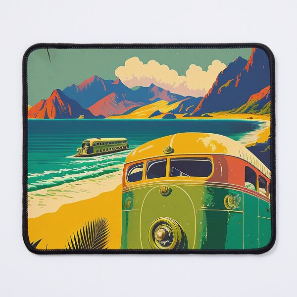 Item preview, Nicaragua Coastline Vintage Travel Art Poster designed and sold by OldTravelArt.