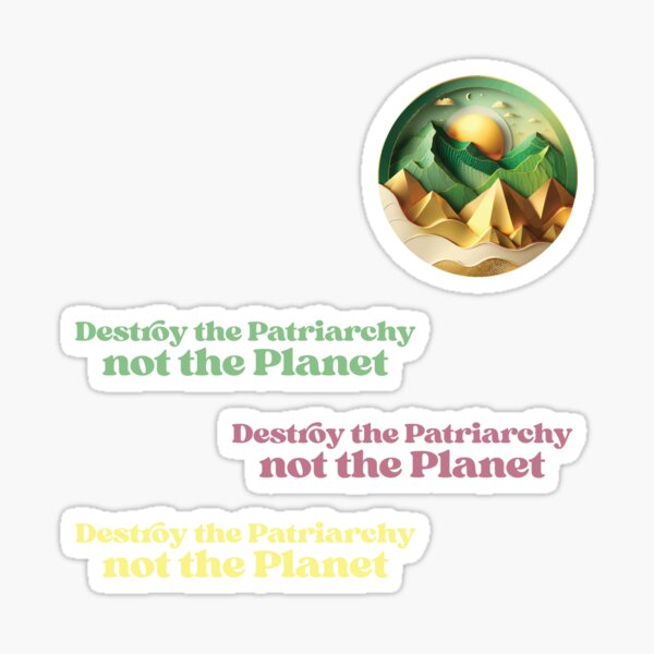 Item preview, Destroy the Patriarchy not the Planet Pastel Pack designed and sold by KMIKBAL7.