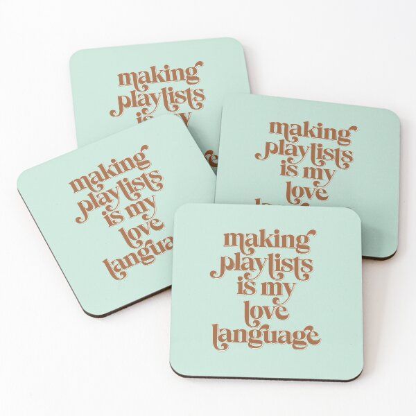 Item preview, Making Playlists is My Love Language Brown Music Lover designed and sold by dailycake.