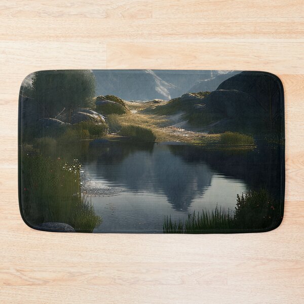 Item preview, A Tranquil Lake and Mountain Retreat designed and sold by D3monic.