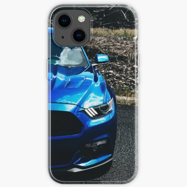 Blue Mustang iPhone Soft Case
