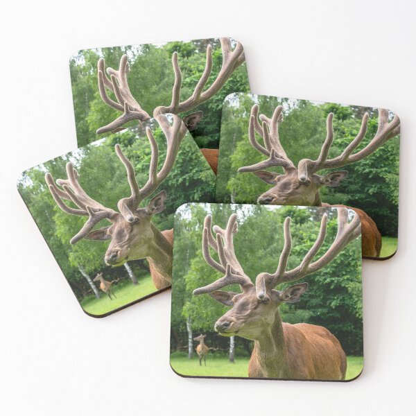 Item preview, Portrait of a majestic red deer designed and sold by AlbertMi.
