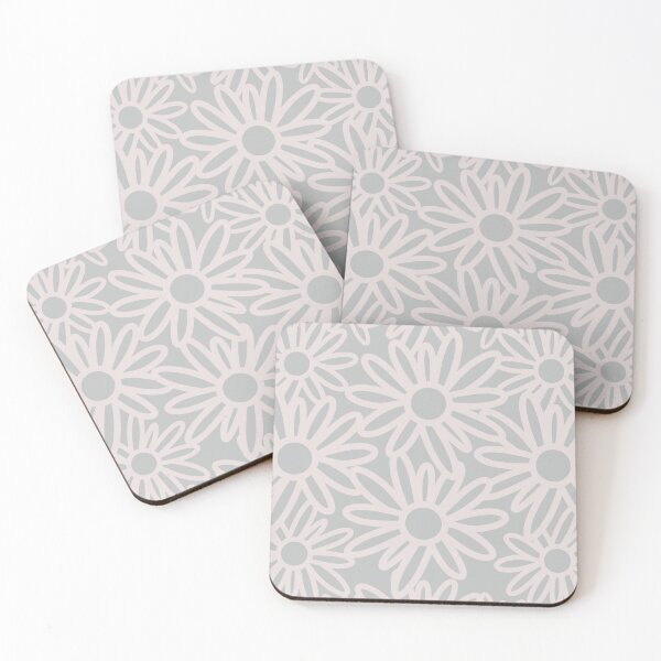 Artikelvorschau, Cute Daisy Flower Garden Pattern In Muted Colors Grayish Blue entworfen und verkauft von scorpiolane.