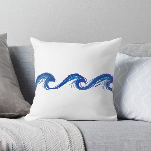 waves Throw Pillow