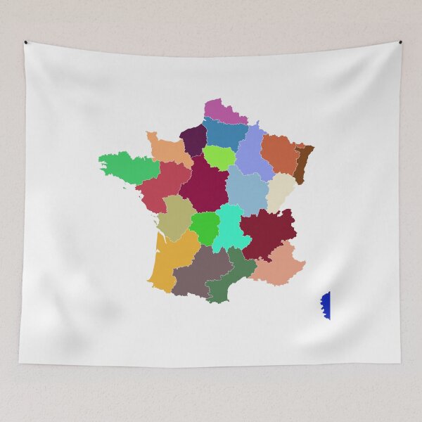 Item preview, France Color Map designed and sold by Pixel4Art.