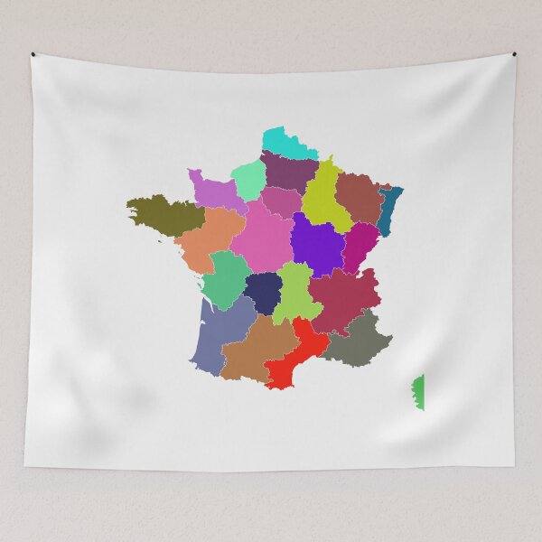 Item preview, France Color Map designed and sold by Pixel4Art.