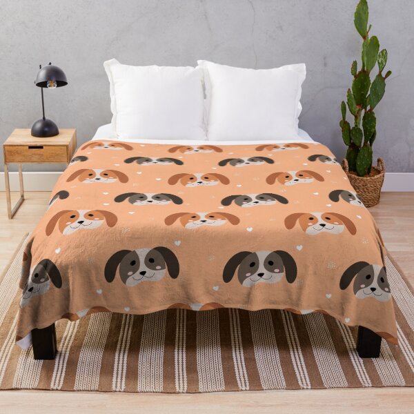 Item preview, Cute Dog Pattern in Light Brown designed and sold by NessiCreates.