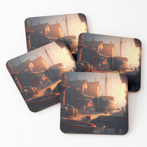 Item preview, Boats at the Harbour designed and sold by D3monic.