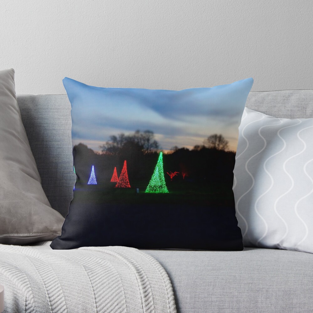 Christmas Garden 2 Throw Pillow