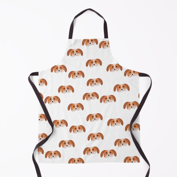 Item preview, Cute Dog Pattern in White designed and sold by NessiCreates.