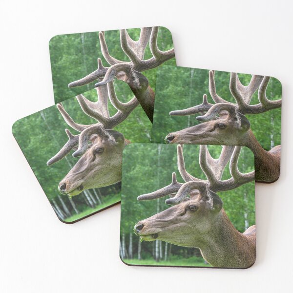 Item preview, Portrait of a majestic red deer designed and sold by AlbertMi.