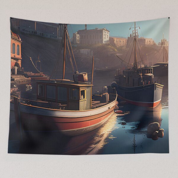 Item preview, Boats in the Shine designed and sold by D3monic.