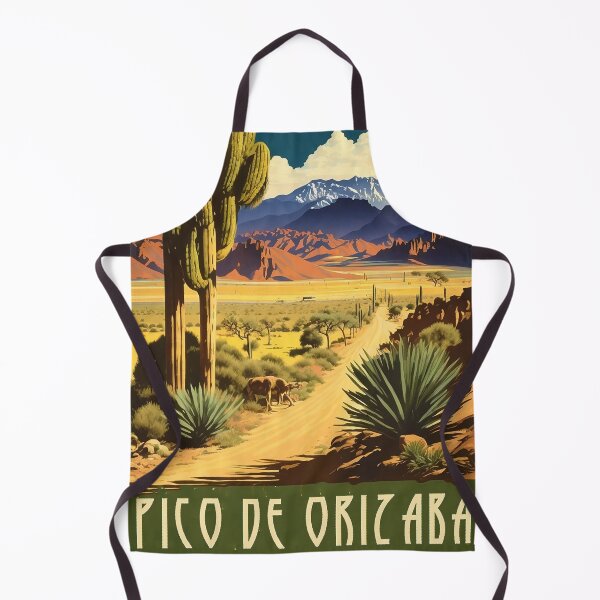 Item preview, Pico De Orizaba Mexico Vintage Travel Art Poster designed and sold by OldTravelArt.
