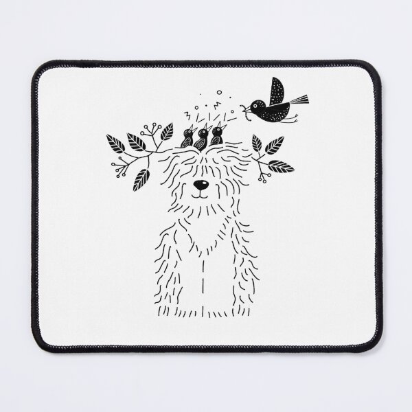 Item preview, The Shaggy Dog's Unlikely Bird's Nest designed and sold by deerydeer.