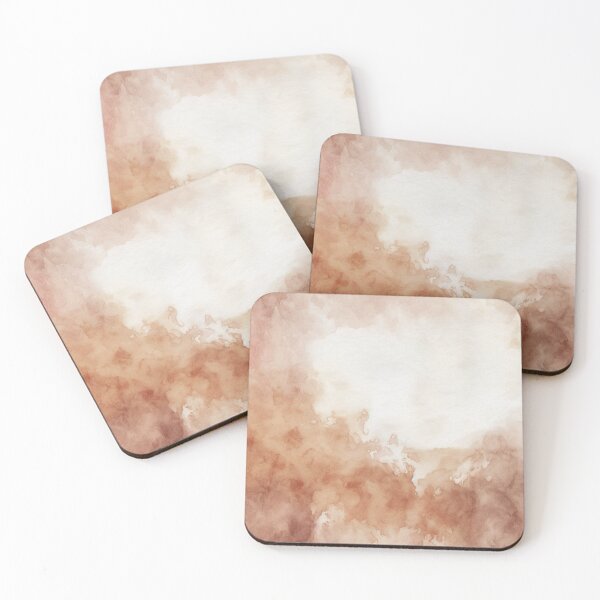 Item preview, Burnt tones abstract watercolor painting boho style designed and sold by faiaArt.