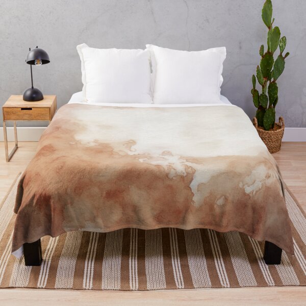Item preview, Burnt tones abstract watercolor painting boho style designed and sold by faiaArt.