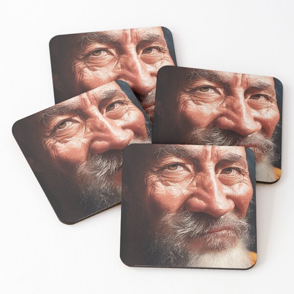 Item preview, PORTRAIT OF OLD MAN WITH YELLOW BLOUSE designed and sold by chatzous.
