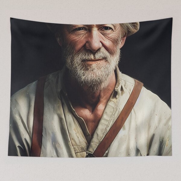 Item preview, OLD FARM MAN FROM DIFFERENT TIME PERIOD designed and sold by chatzous.