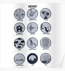 Twenty One Pilots Vessel Breakdown Design Poster