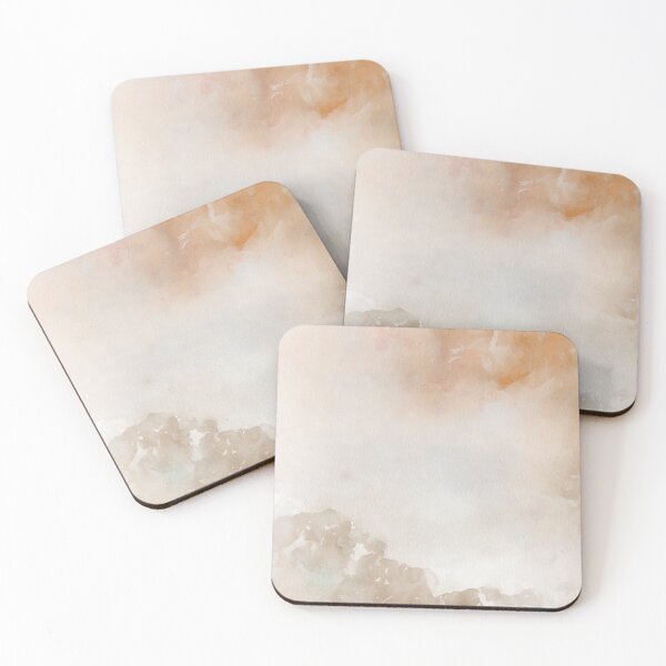 Item preview, Burnt tones abstract watercolor painting boho style designed and sold by faiaArt.