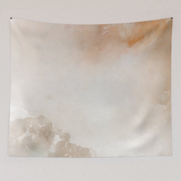 Item preview, Burnt tones abstract watercolor painting boho style designed and sold by faiaArt.