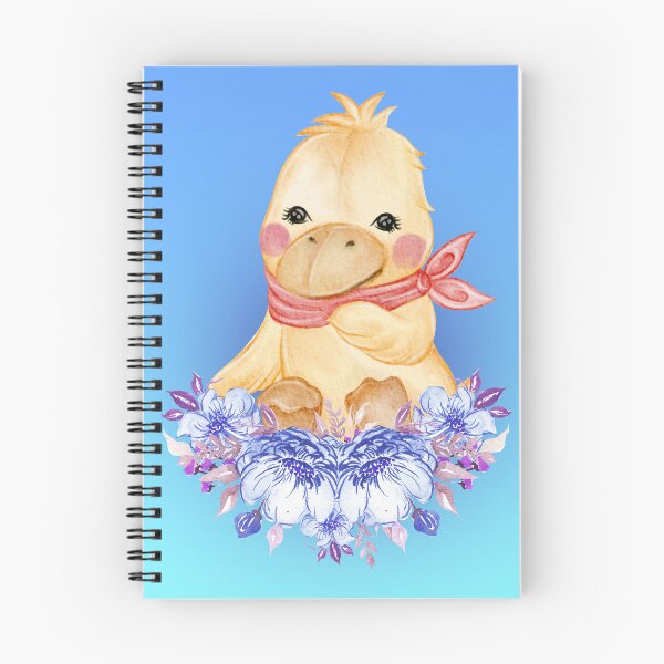 Item preview, baby duck duckling on a blue background  designed and sold by trickydee.