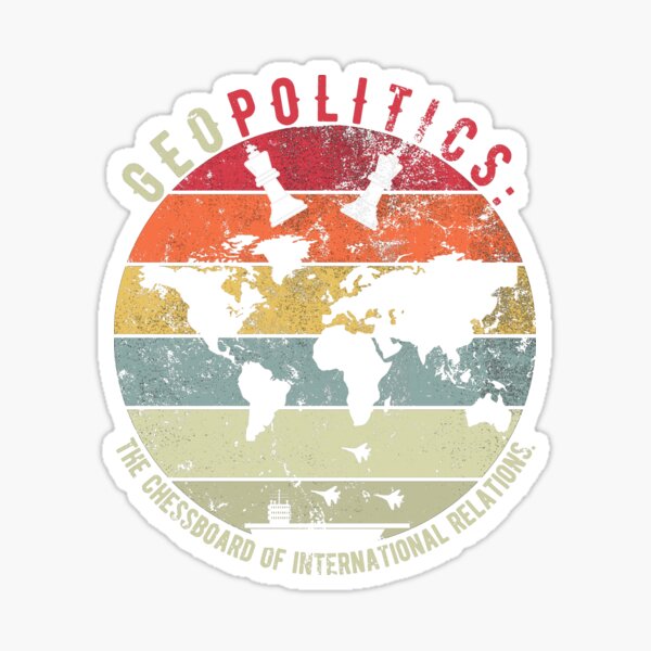 Geopolitics: the chessboard of international relations. Sticker