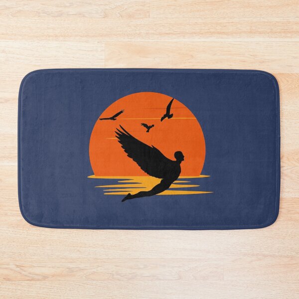 Item preview, Bird Man Flying In Sunset designed and sold by tnwbank.