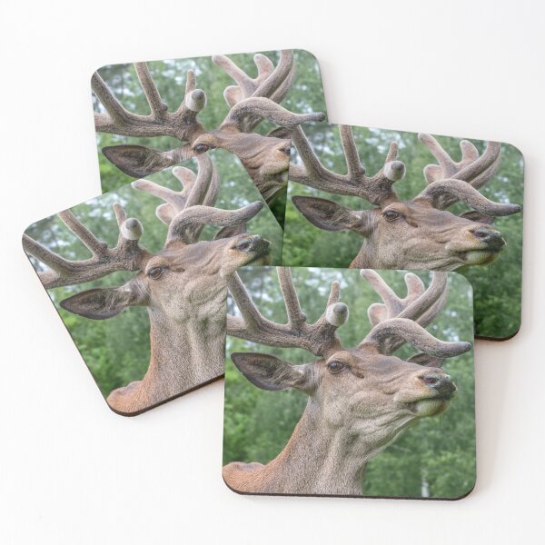 Item preview, Portrait of a majestic red deer designed and sold by AlbertMi.
