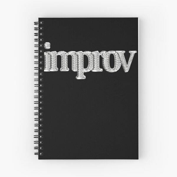 Item preview, improv -- a nice metallic design designed and sold by LaughItsComedy.