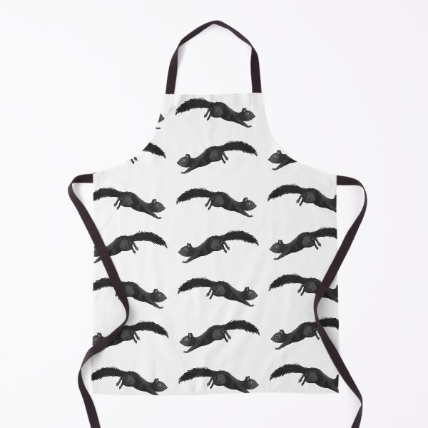 Item preview, Cute Black Squirrel Watercolor Gouache Paint Pattern designed and sold by alinabeska.