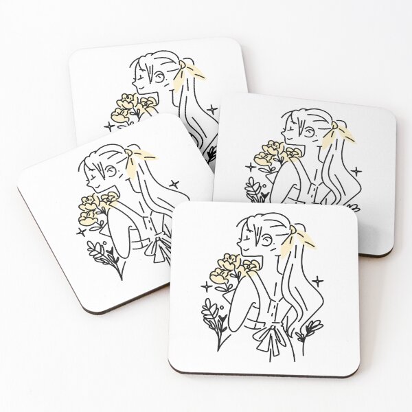 Item preview, Girl holding yellow flowers designed and sold by PrintsPassion.
