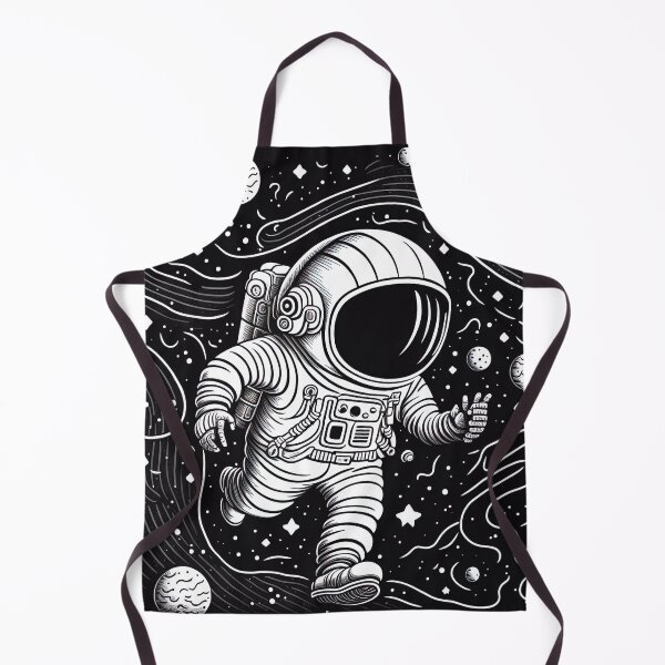 Item preview, astronaut line art pattern designed and sold by AeonGraphic.