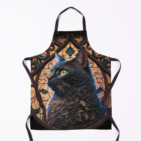 Item preview, The Tortoiseshell Cat Of St Francis Stained Glass Window 1 designed and sold by idreamaboutcats.