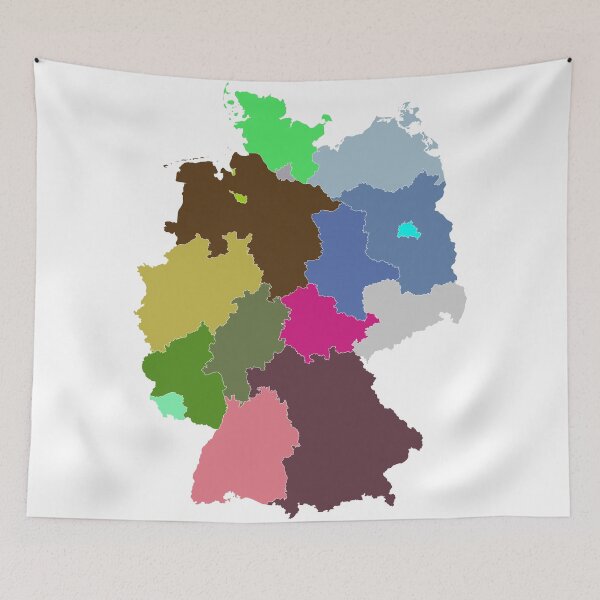 Item preview, Germany Color Map designed and sold by Pixel4Art.