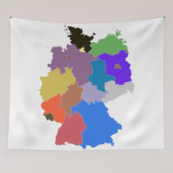 Item preview, Germany Color Map designed and sold by Pixel4Art.