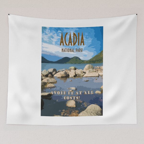 Item preview, Acadia National Park Funny Travel Poster designed and sold by loggeron30.