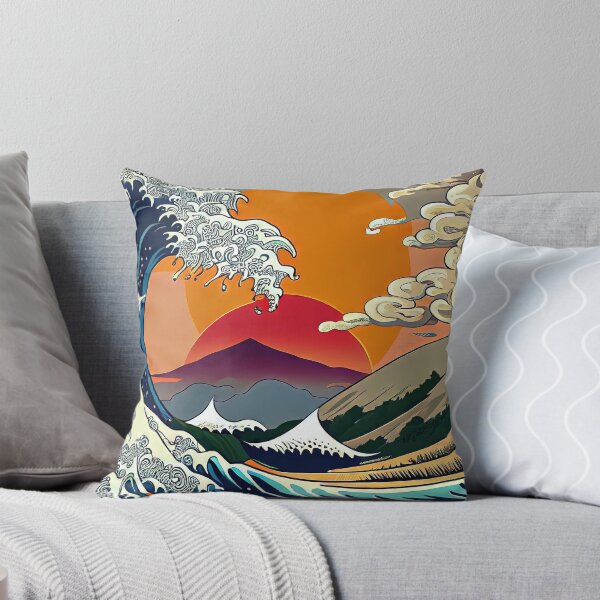Artikelvorschau, The Great Wave off Kanagawa with Haloed Sun entworfen und verkauft von OccultDreams.