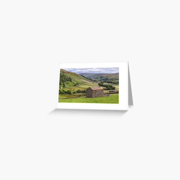 Swaledale Panorama near Thwaite - The Yorkshire Dales Greeting Card