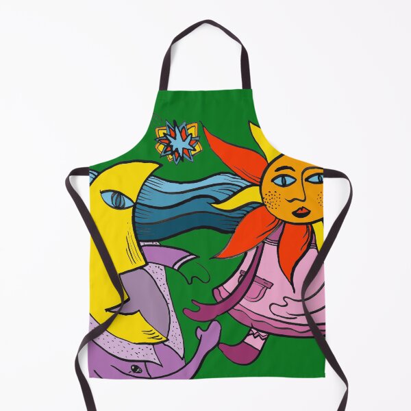 Item preview, The Sun and the Moon - on Green "Figurative Drawings" designed and sold by Istvan Ocztos.