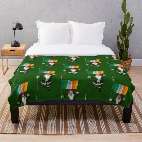 Item preview, Santa Claus With Flag Of Ireland designed and sold by Mythos57.