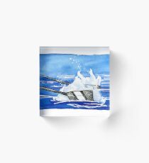 Oar splash Acrylic Block